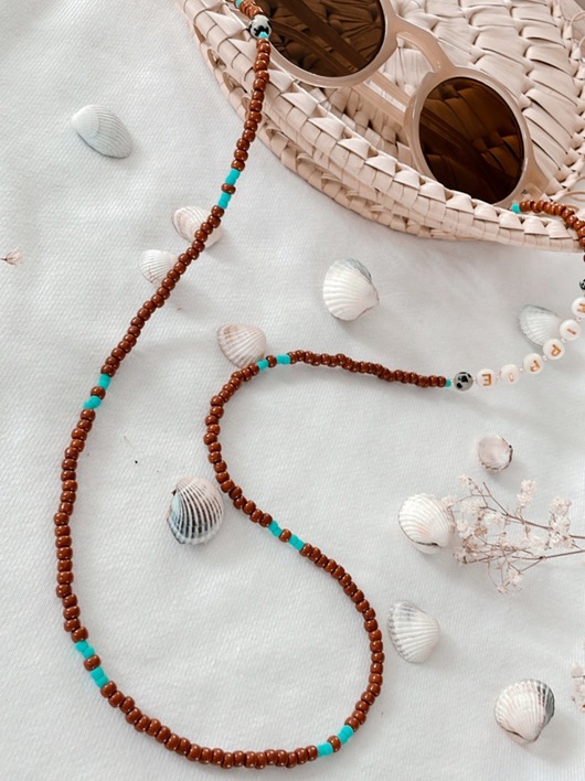 Łańcuszek do okularów HIPPIE boho blue