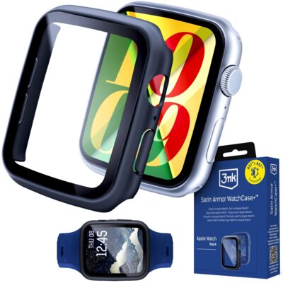 Etui 3MK Satin Armor WatchCase+ do Apple Watch 10/11 (42mm) Czarny