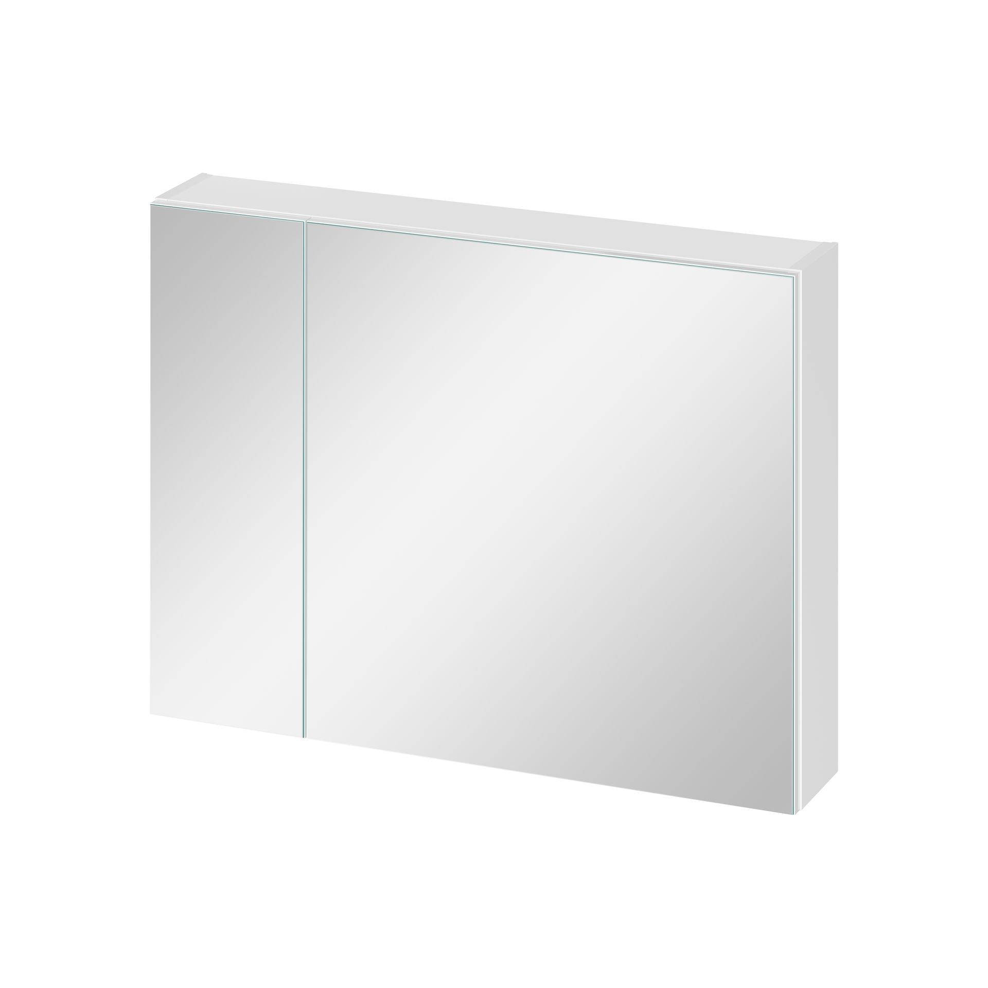 Szafka łazienkowa wisząca z lustrem Cersanit Ovida 80 cm biały połysk S1058-008 -Dsm