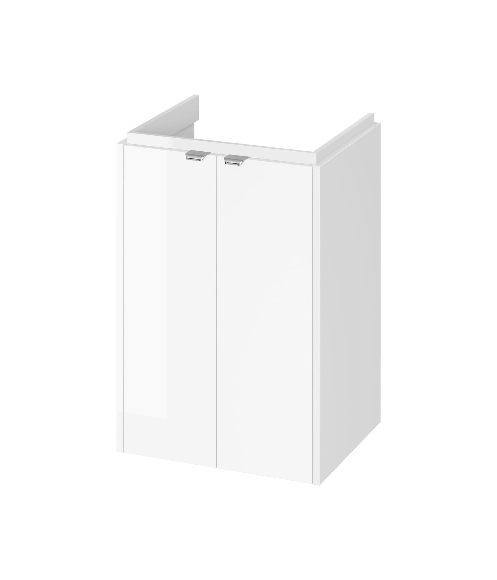 Szafka łazienkowa pod umywalkę Cersanit Ovida 50 cm biały połysk S1058-001 -Dsm