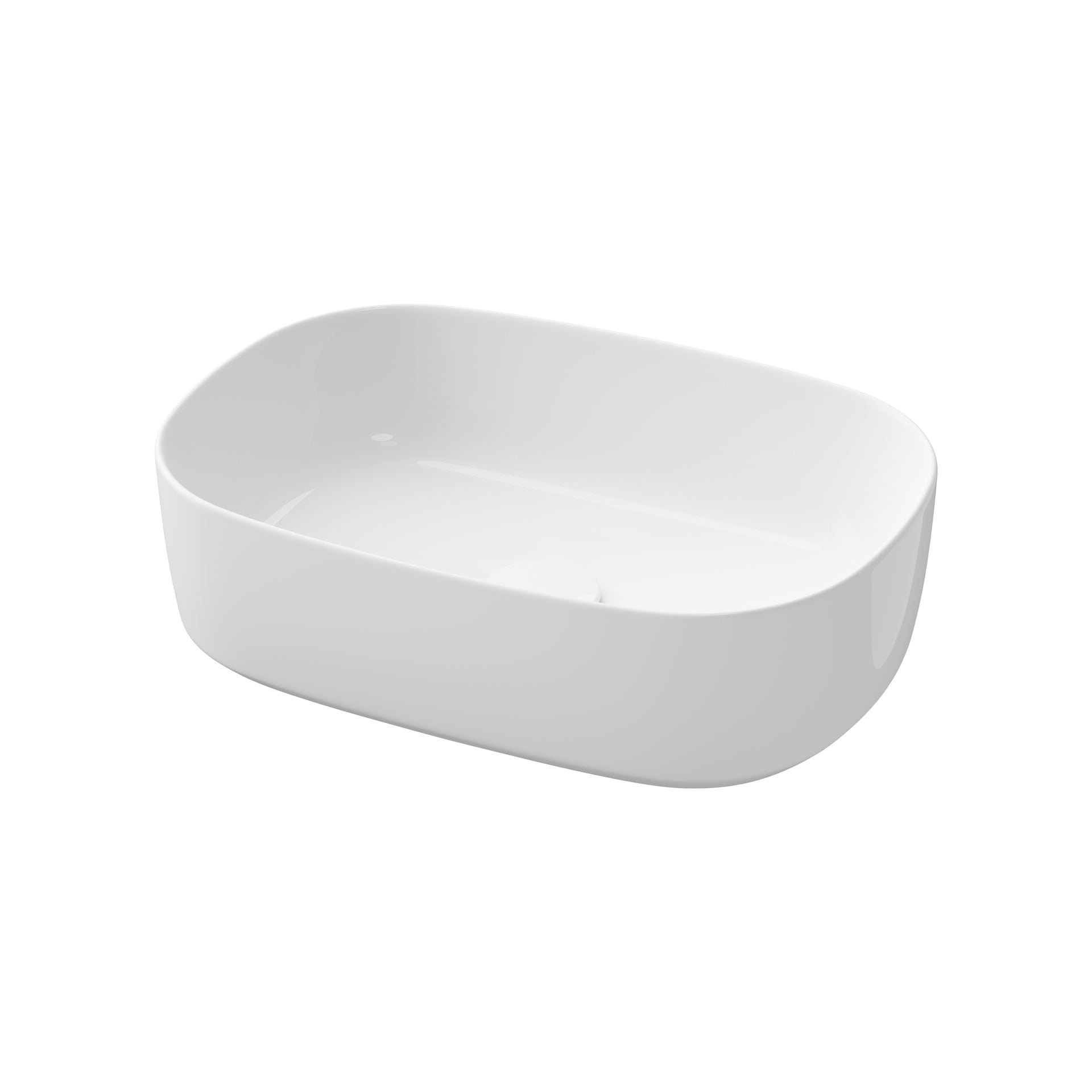 Umywalka nablatowa Cersanit City 47 cm prostokątna biały połysk K35-109
