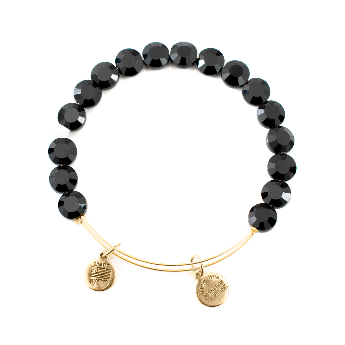 JEWELER'S ALEX AND ANI BBEB115G. Bransoletka, Kolor czarny. Kobieta.