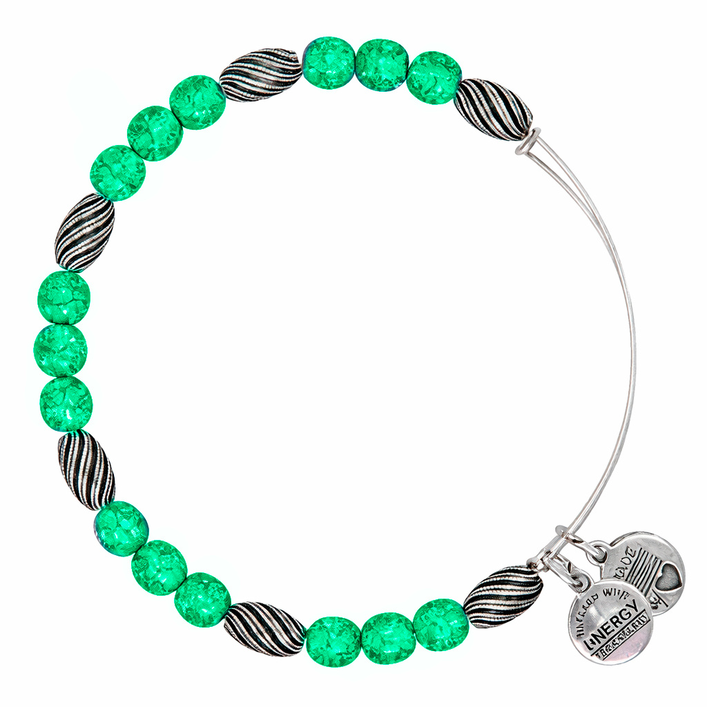 JEWELER'S ALEX AND ANI A12EB159RS. Bransoletka, Kolor zielony. Kobieta.