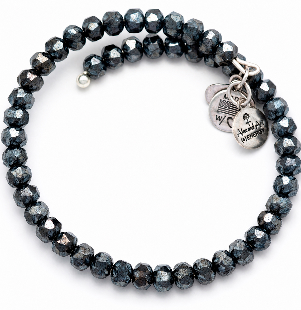 JEWELER'S ALEX AND ANI VW371RS. Bransoletka, Kolor czarny. Kobieta.