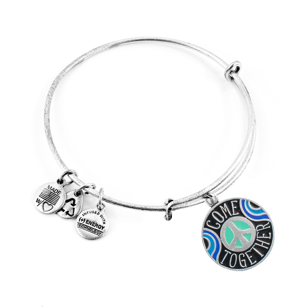 JEWELER'S ALEX AND ANI AS19EP02RS. Bransoletka, Kolor szary. Kobieta.