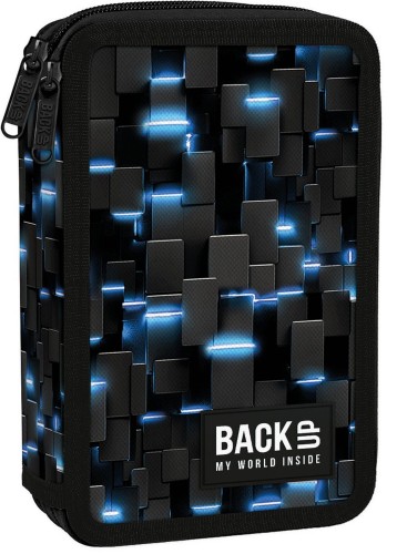 Piórnik z wyposażeniem dwukomorowy BackUp