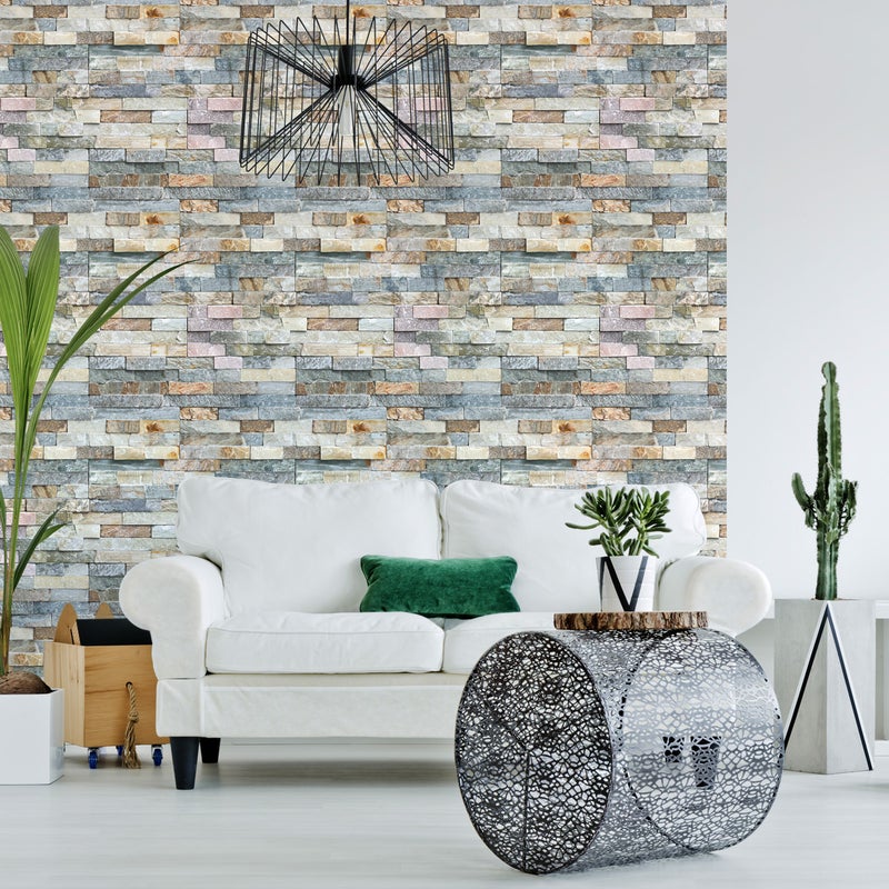 Naklejka z efektem tapety - KAMIENIE NATURALNE - 60x60cm
