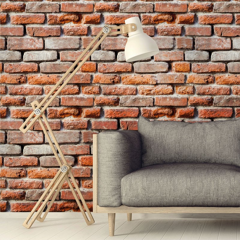 Naklejka z efektem tapety - WOODSTOCK BRICKS - 30x30cm