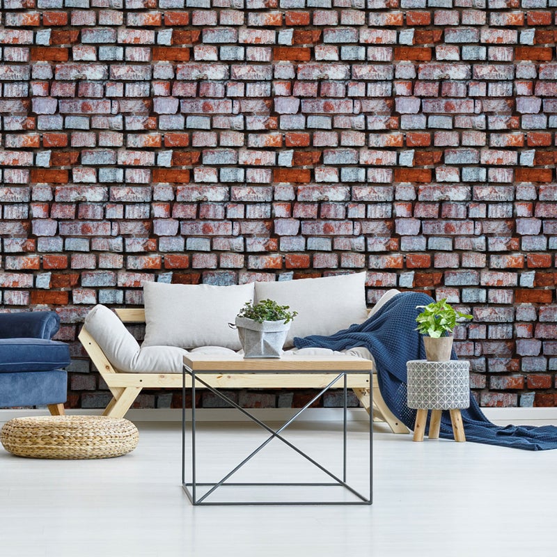 Naklejka z efektem tapety - MANCHESTER BRICKS - 50x50cm