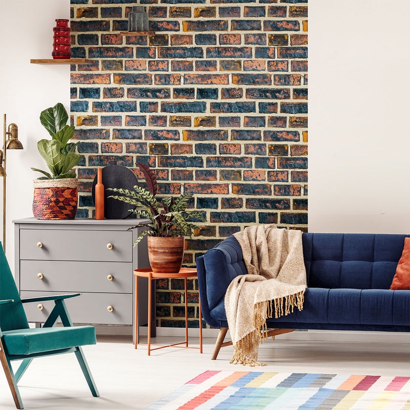 Naklejka z efektem tapety - LEICESTER BRICKS - 30x30cm