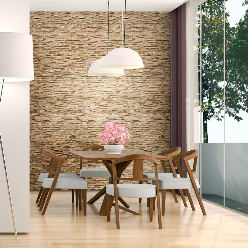 Naklejka z efektem tapety - KAMIENIE PERPIGNAN - 60x60cm
