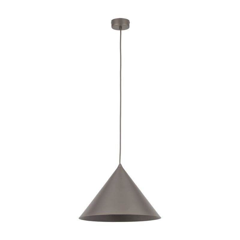 Lampa Wisząca Cono L Brązowa Tytan Tk Lighting Średni Metalowy Stożek