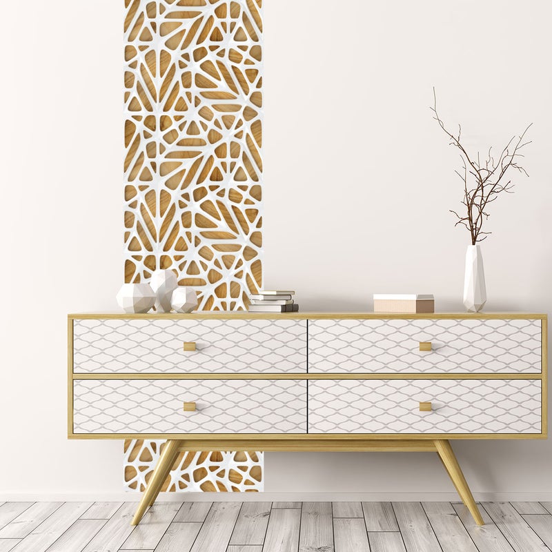 Naklejka z efektem tapety - WOOD DESIGN - 30x30cm