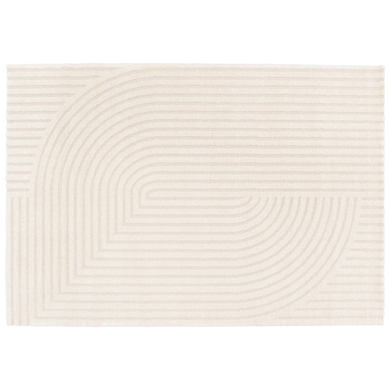 Dywan polipropylenowy Deep 240x340cm średnie runo INSPIRE geometryczny kremowy cool 4