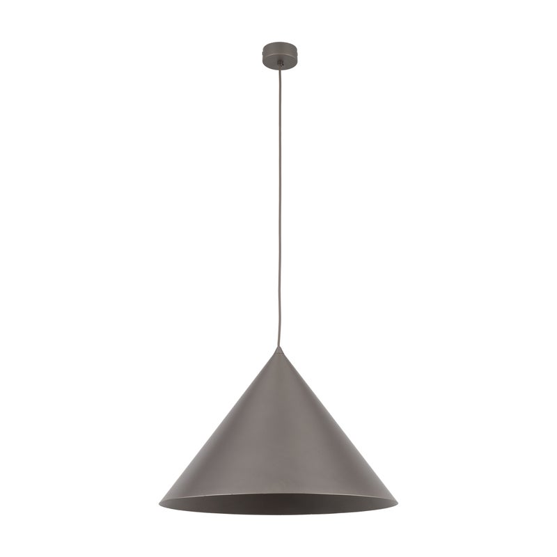 Lampa Wisząca Cono Xl Brązowa Tytan Tk Lighting Duży Metalowy Stożek
