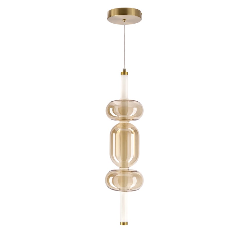 Lampa wisząca Kelly LED 660 lm 8W barwa ciepła bursztynowa Candellux