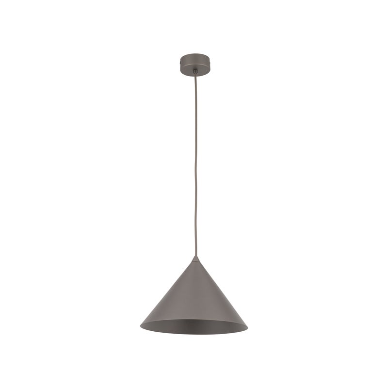 Lampa Wisząca Cono M Brązowa Tytanowa Tk Lighting Mały Metalowy Stożek