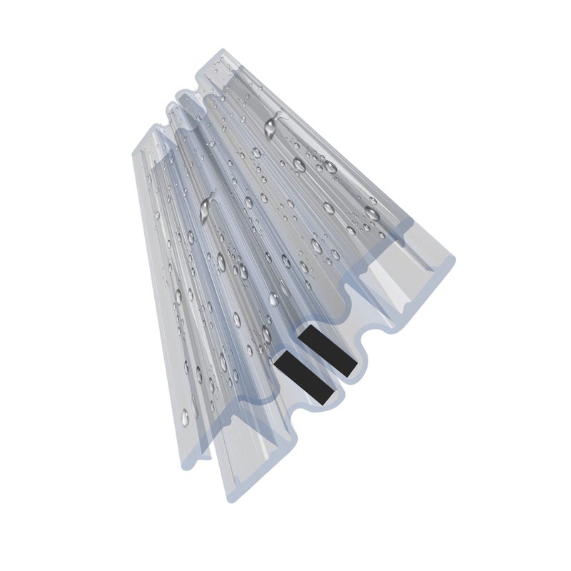 Uszczelka magnetyczna do półokrągłej kabiny prysznicowej DM03 5 mm para 200 cm transparentna