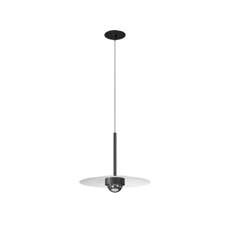 MINI HAT WPUSZCZANA 8 Lampa wisząca 70º 2700K Matowa czerń - Wysokiej jakości reflektor sufitowy LED wpuszczany w sufit - Beneito & Faure