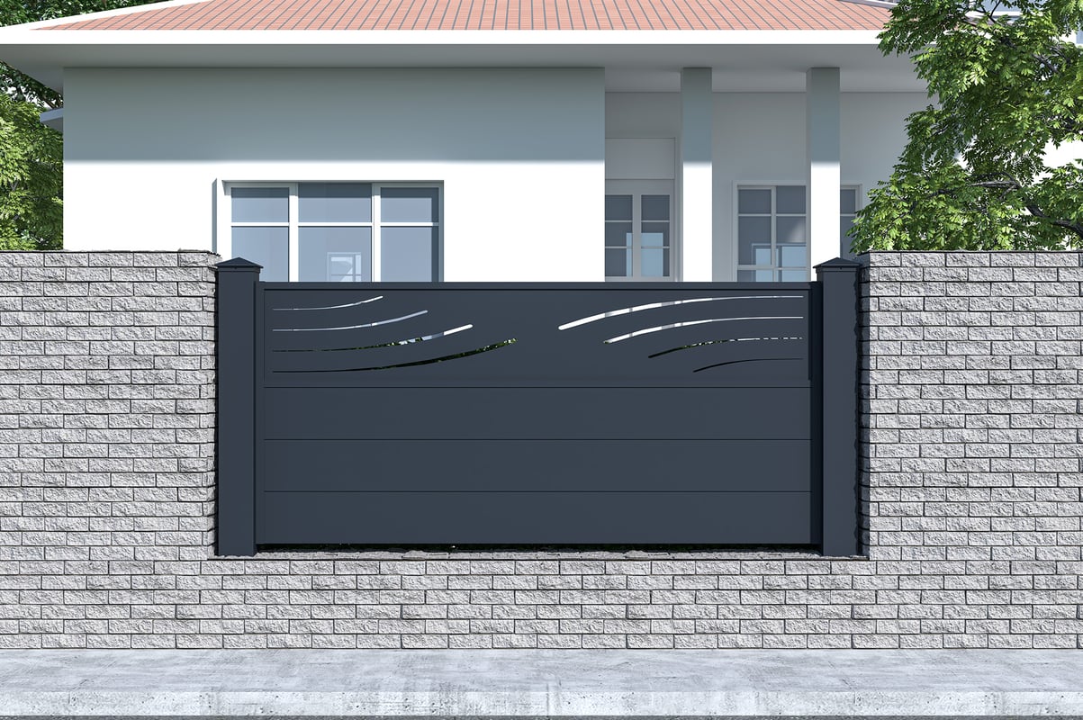 Ogrodzenie aluminiowe VELETA 190H90 Szary
