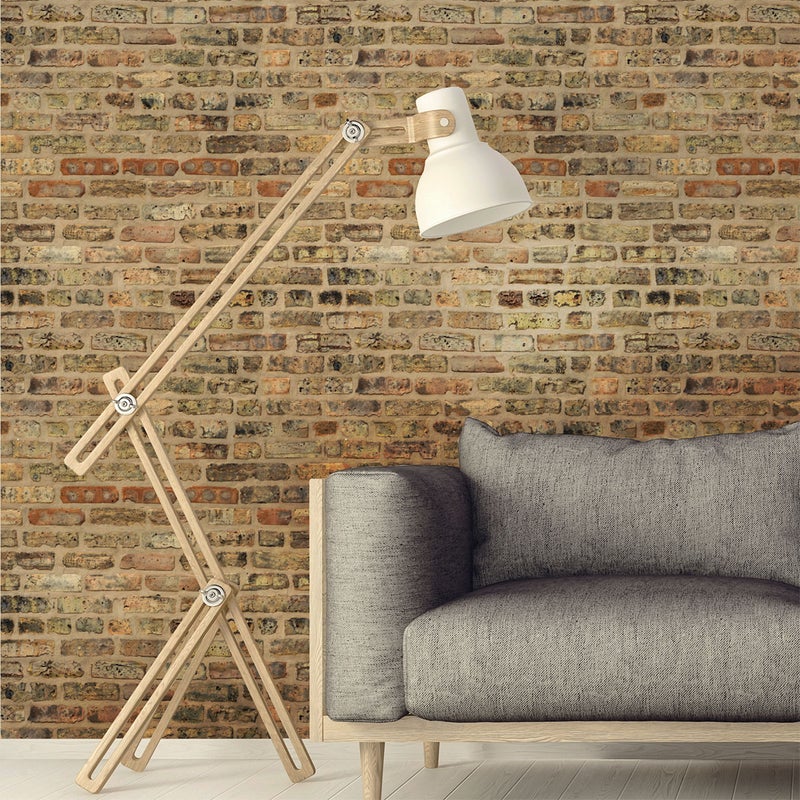 Naklejka z efektem tapety - LERWICK BRICKS - 60x60cm