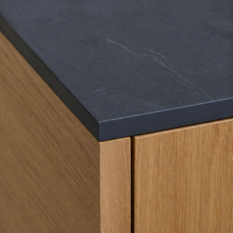 Blat kuchenny HPL 80x60 cm Black (0190SL) wodoodporny 12mm