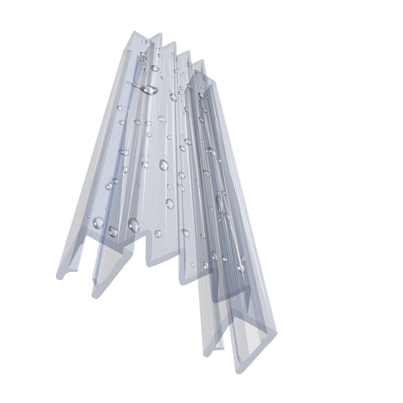 Uszczelka prysznicowa DK12 4-5 mm do kabiny prysznicowej 130 cm PCV transparentna