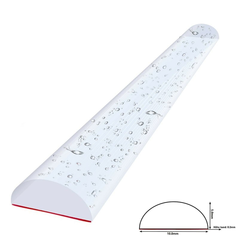 Samoprzylepny próg antybryzgowy akrylowy do kabiny i wanny 10x5 mm 90 cm transparentny