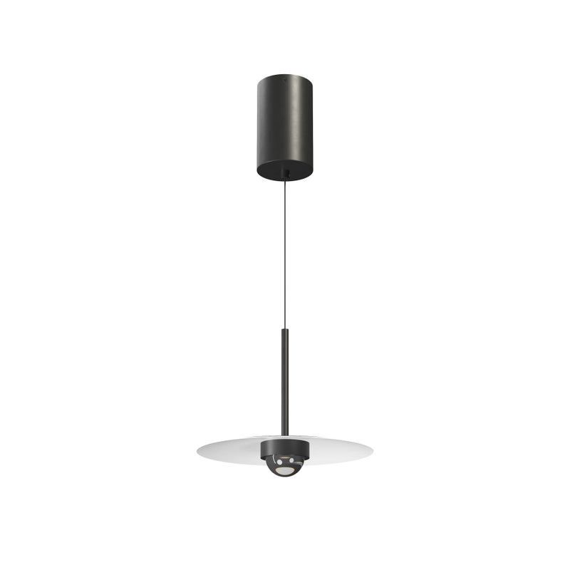 Lampa wisząca MINI HAT SURFACE 8W 3000K, kąt świecenia 70°, kolor czarny matowy – nowoczesny i elegancki design do wnętrz – Beneito & Faure