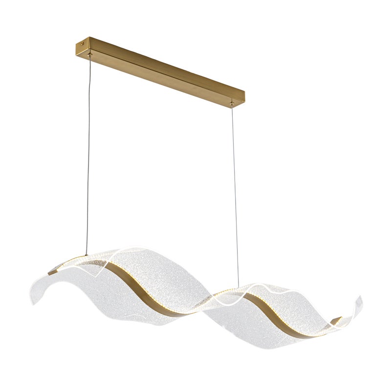 Lampa wisząca Onda LED 5000 lm 40W barwa neutralna złota Goldlux
