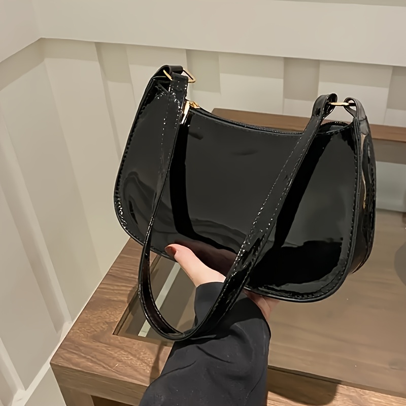 TEMU damska torba na ramię / Mini torba pod pachę dla kobiet, bezpieczny portfel na zamek błyskawiczny, wielofunkcyjna saszetka na telefon do pracy,