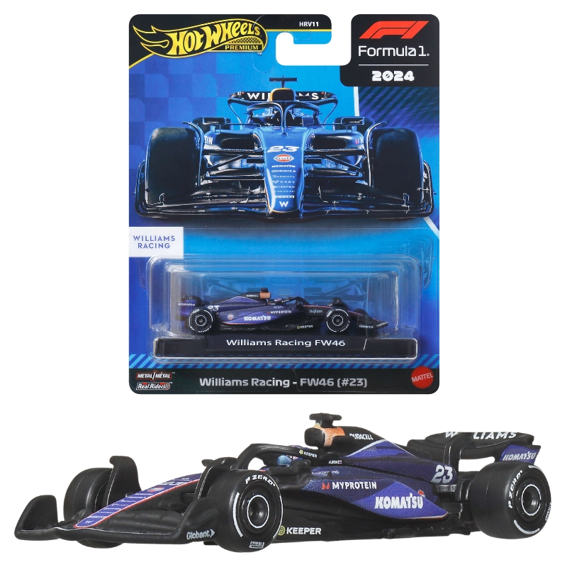 Hot Wheels Premium Race F1 Autko Kolekcjonerskie Samochód Williams Racing-FW46 Formuła 1 Team #23 JBM15
