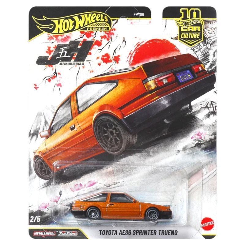 Hot Wheels Premium Car Culture Japan Historics Autko Samochód Pojazd Toyota AE86 Sprinter Trueno JKF10