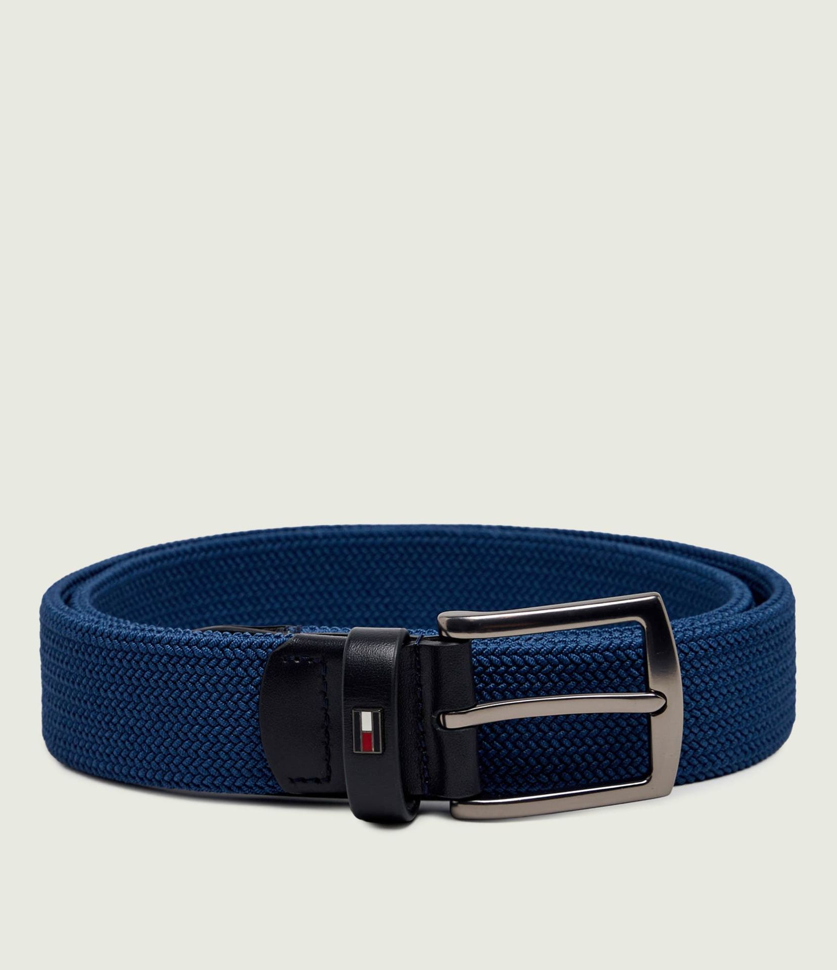 Tommy Hilfiger Pasek Denton z dodatkiem skóry