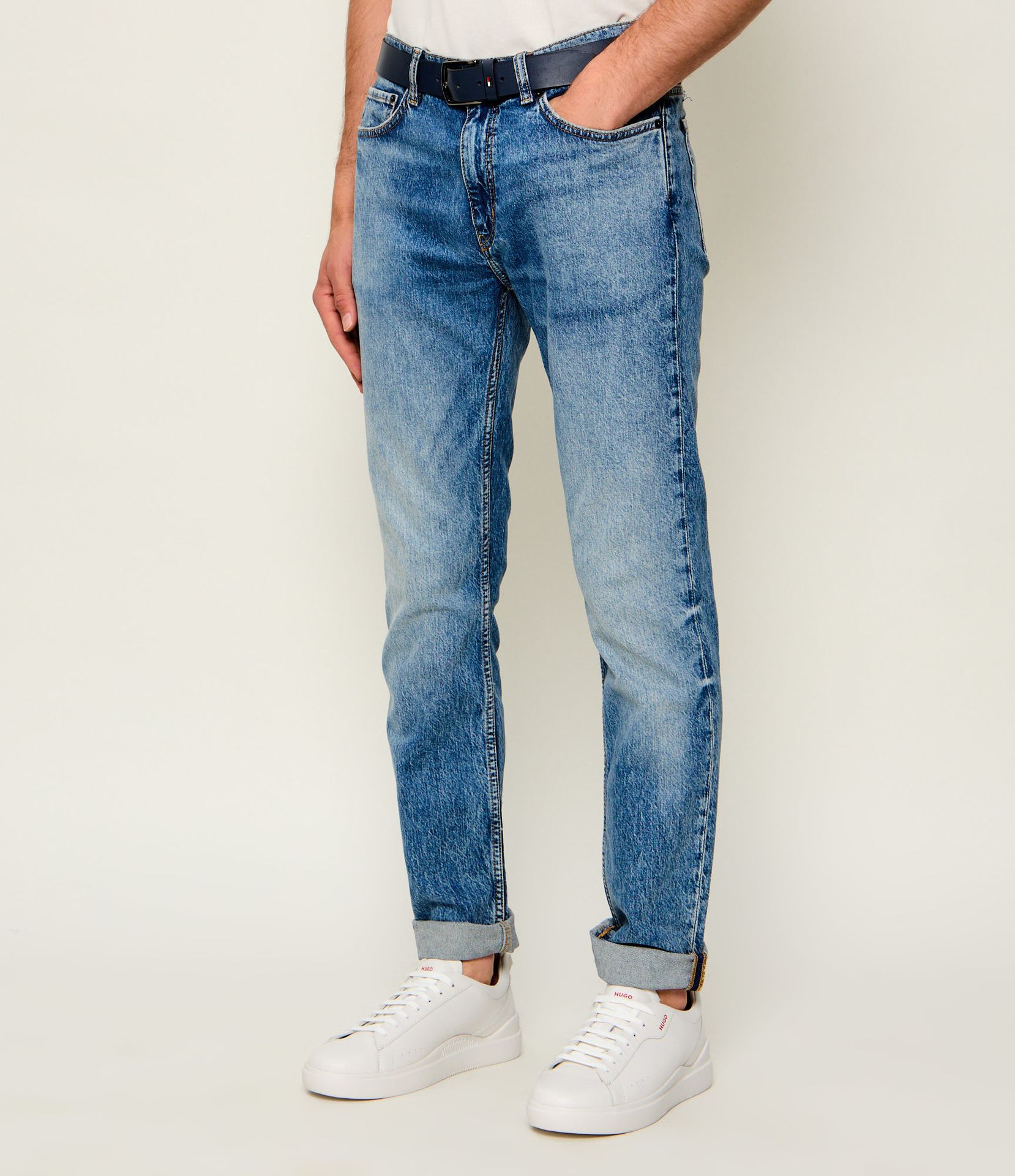 Hugo Blue Jeansy Ash Slim Fit stretch
