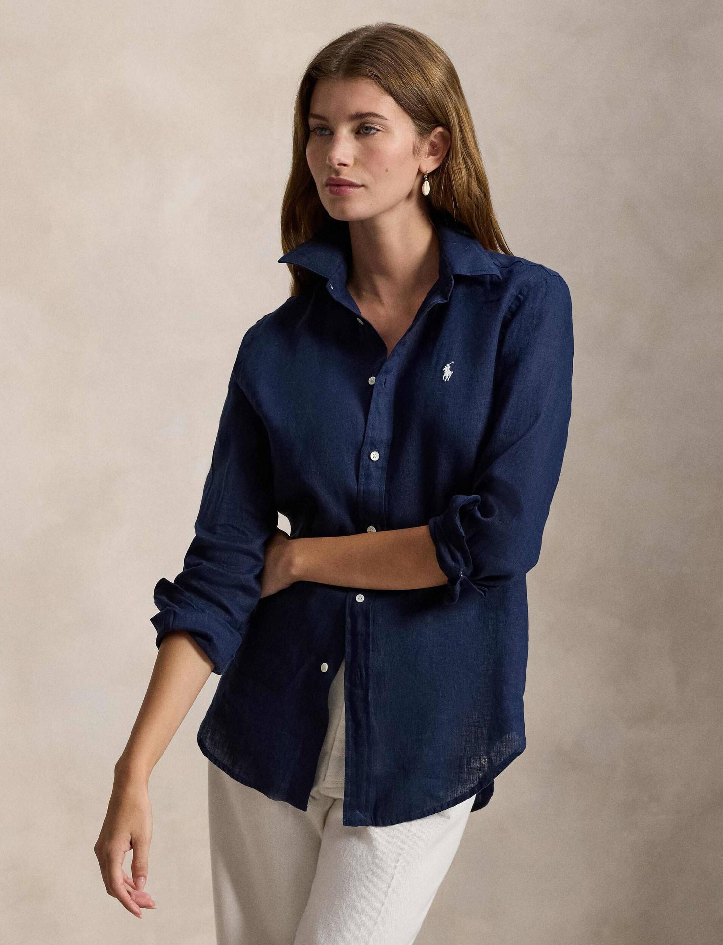 POLO RALPH LAUREN Lniana koszula Classic fit