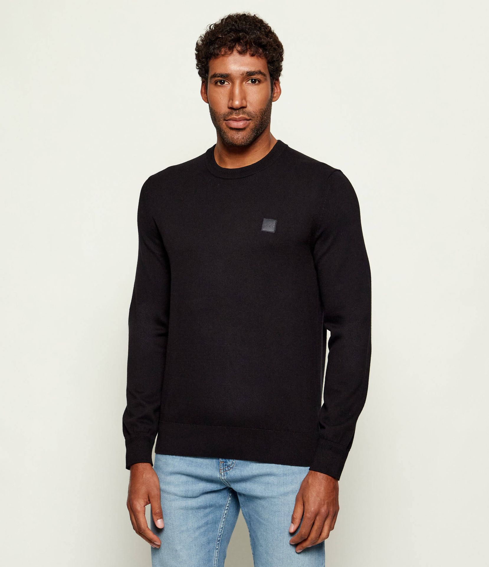 BOSS ORANGE Sweter Kanovano_S Regular Fit z dodatkiem kaszmiru