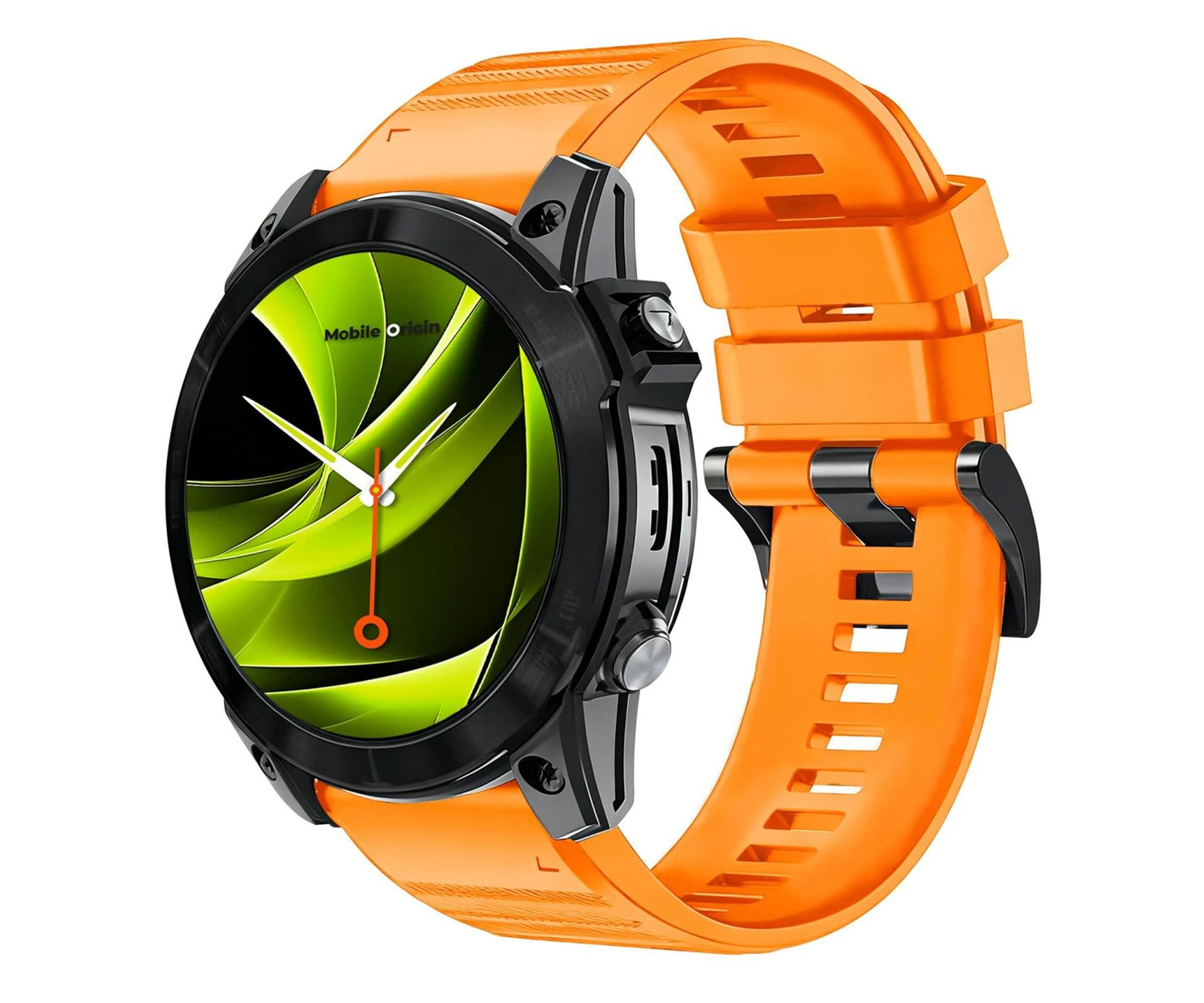 Mobile Origin Easy Strap Silicone Watch 22mm Orange