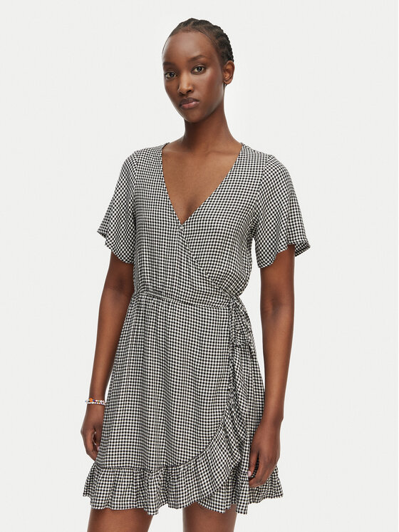 Roxy Sukienka codzienna Zenith Wrap ERJWD03876 Czarny Regular Fit