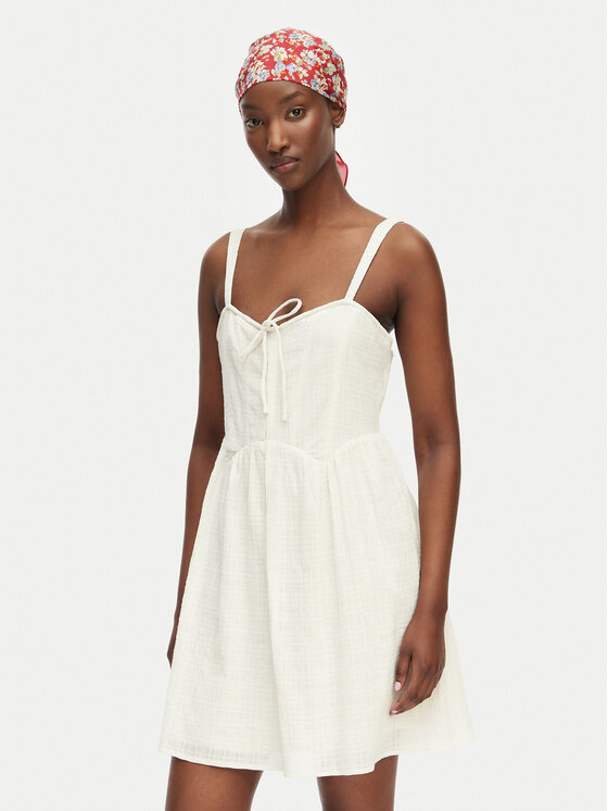 Billabong Sukienka letnia Romantic Vibes EBJWD00155 Beżowy Regular Fit