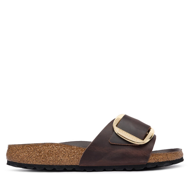 Klapki Birkenstock Madrid Big Buckle 1032914 Brązowy ciemny