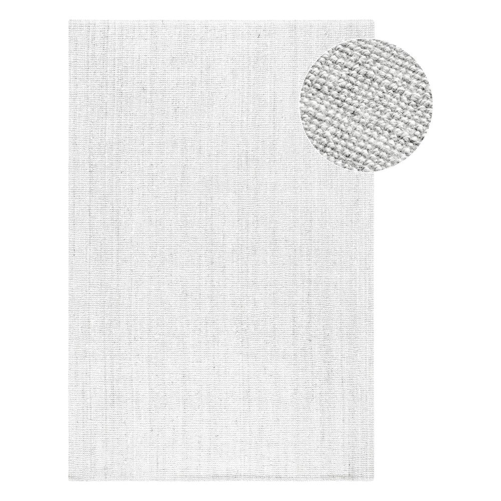 Jasnoszary dwustronny dywan tkany ręcznie z juty 160x230 cm Bouclé Jaipur – Hanse Home