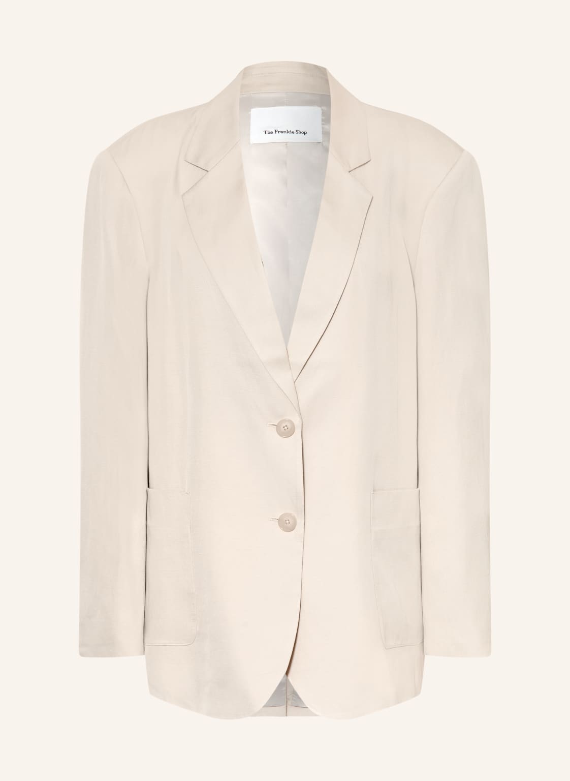 The Frankie Shop Długa Marynarka Bruna beige