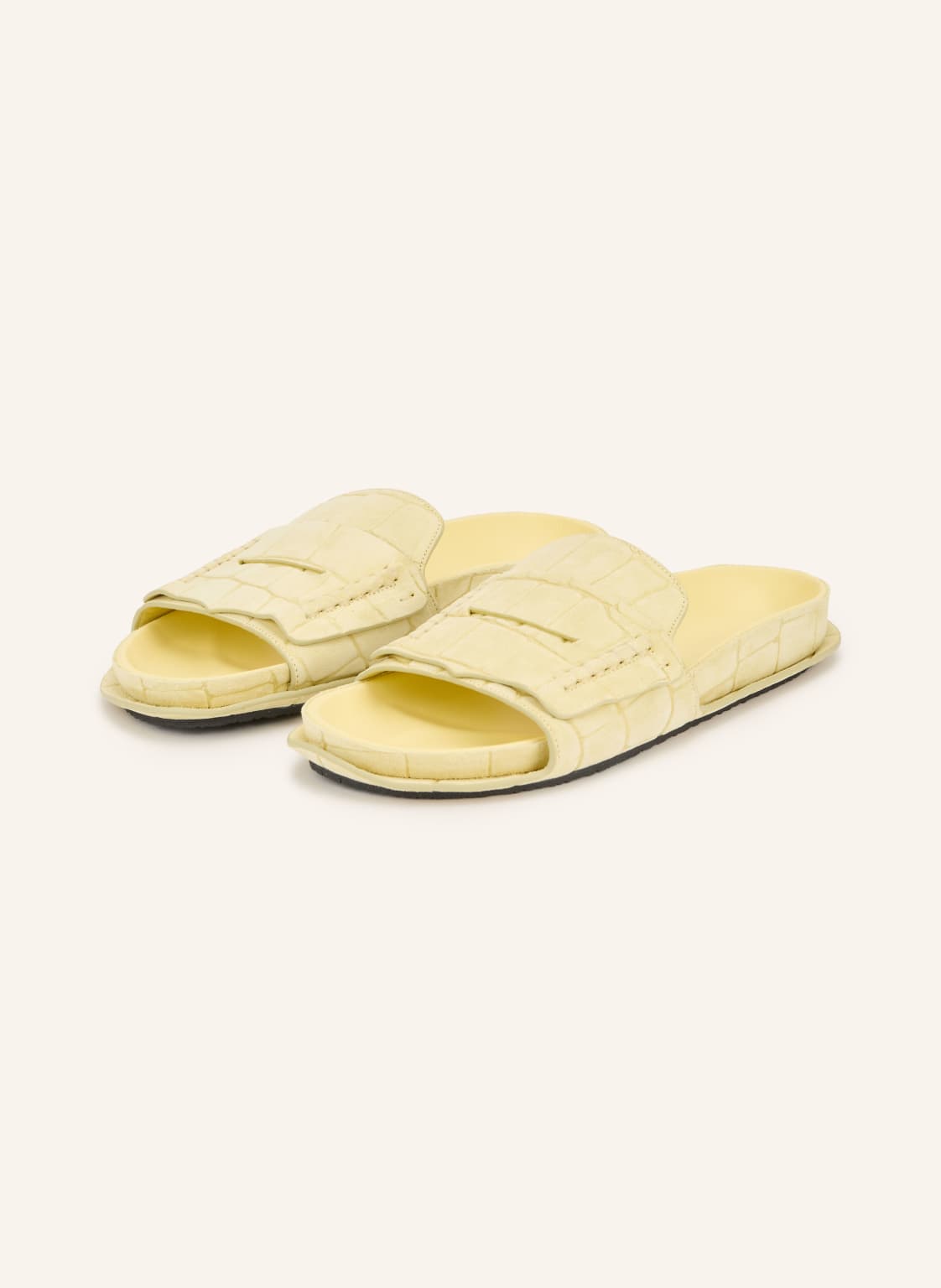 Jacquemus Klapki Les Sandales Mocassin gelb
