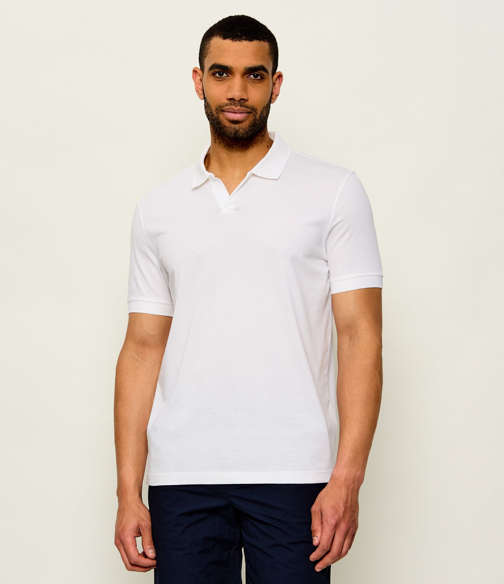 BOSS BLACK Polo Ponti 75_DB BOSS X David Beckham Regular Fit z dodatkiem jedwabiu