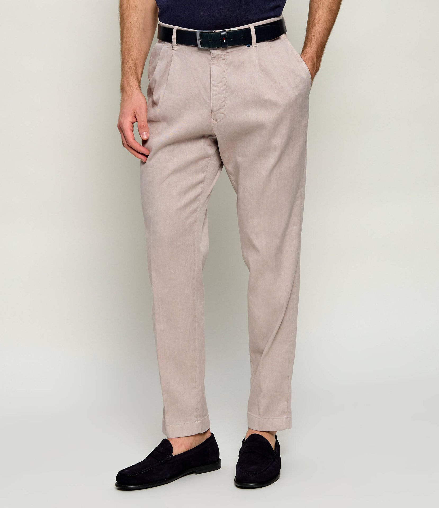 Windsor Lniane spodnie Flero2-D Regular Fit