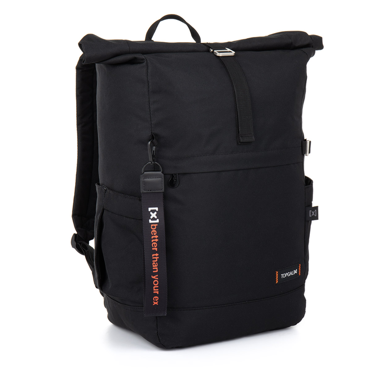 Czarny plecak rolltop Topgal EZRA X 26059