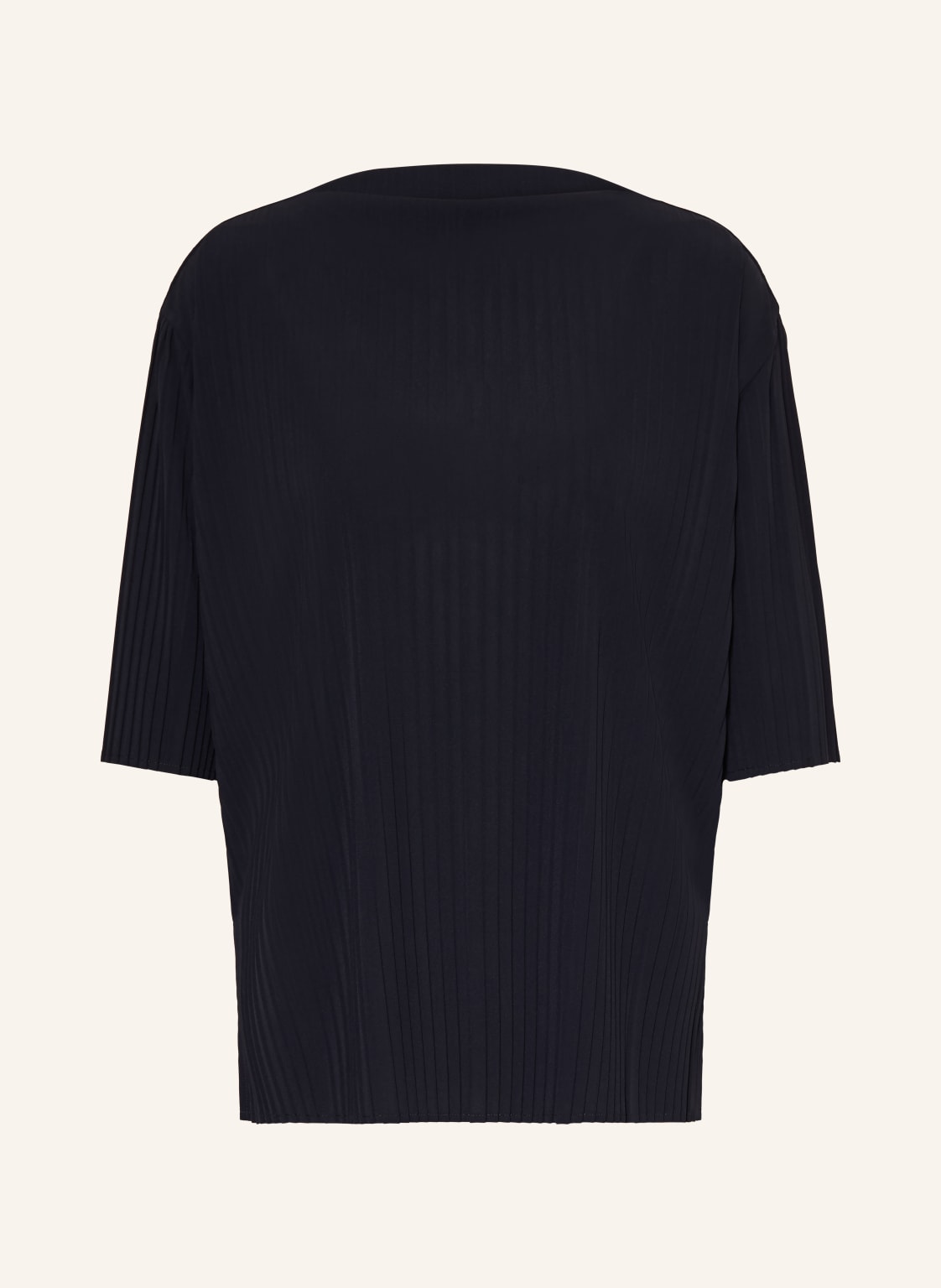 Mm By Max Mara Bluzka Caraffa Z Rękawami 3/4 I Plisami blau