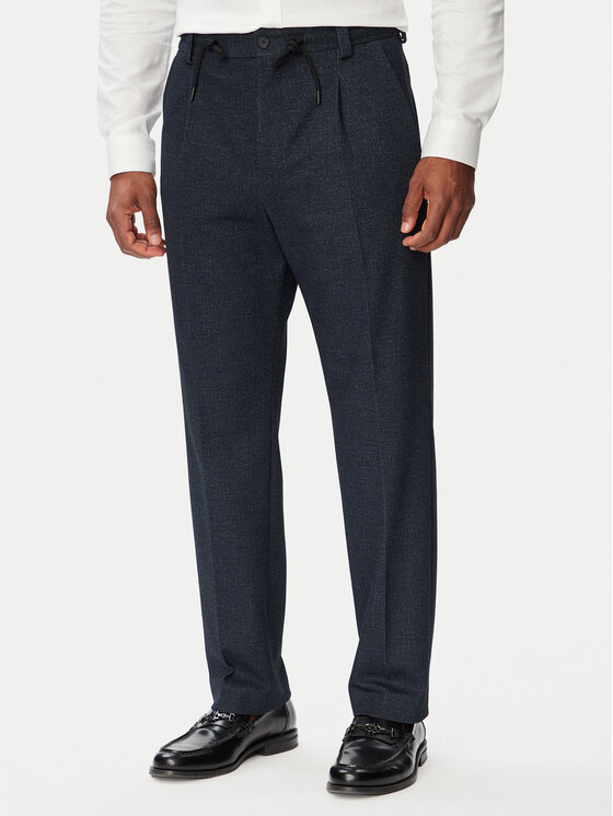 HUGO Spodnie materiałowe Teagan261X-H 50565432 Granatowy Regular Fit