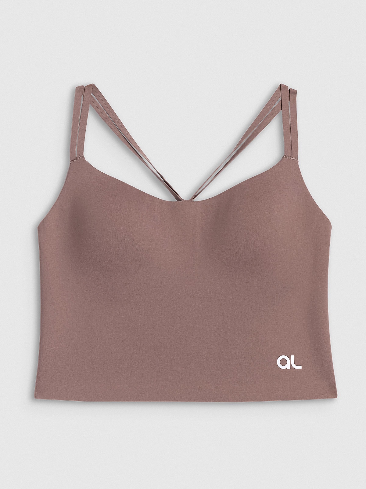 4F Crop top treningowy z niskim wsparciem damski 4F x Anna Lewandowska - beżowy XL